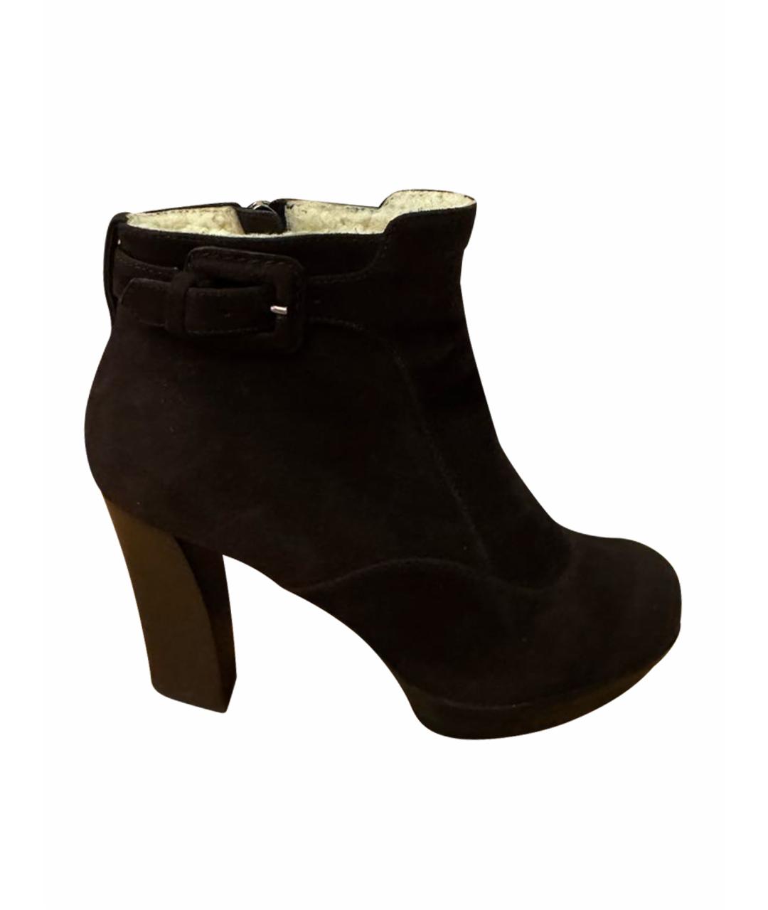 TOD'S Коричневые замшевые ботильоны, фото 1