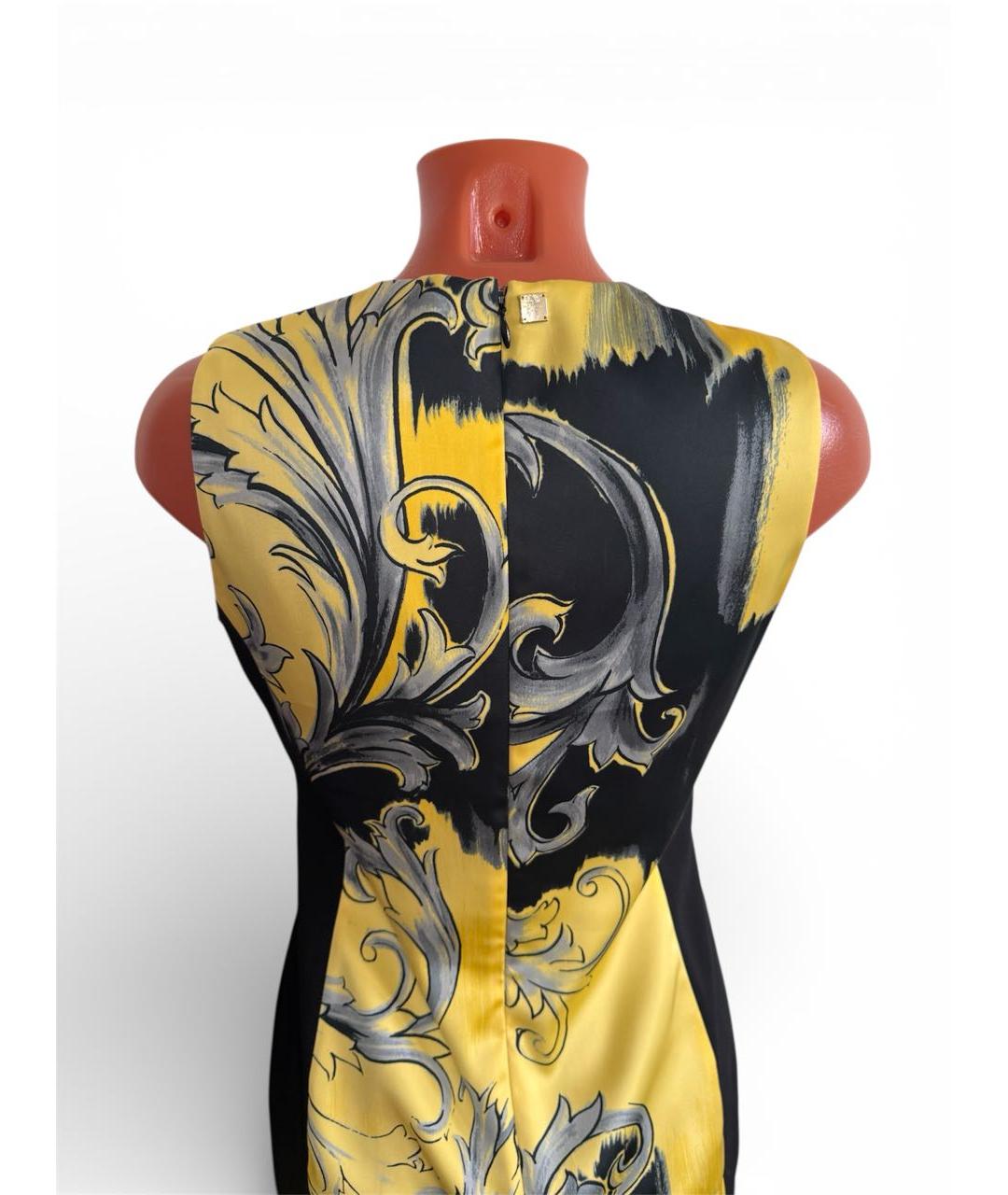 VERSACE COLLECTION Черное полиэстеровое коктейльное платье, фото 3