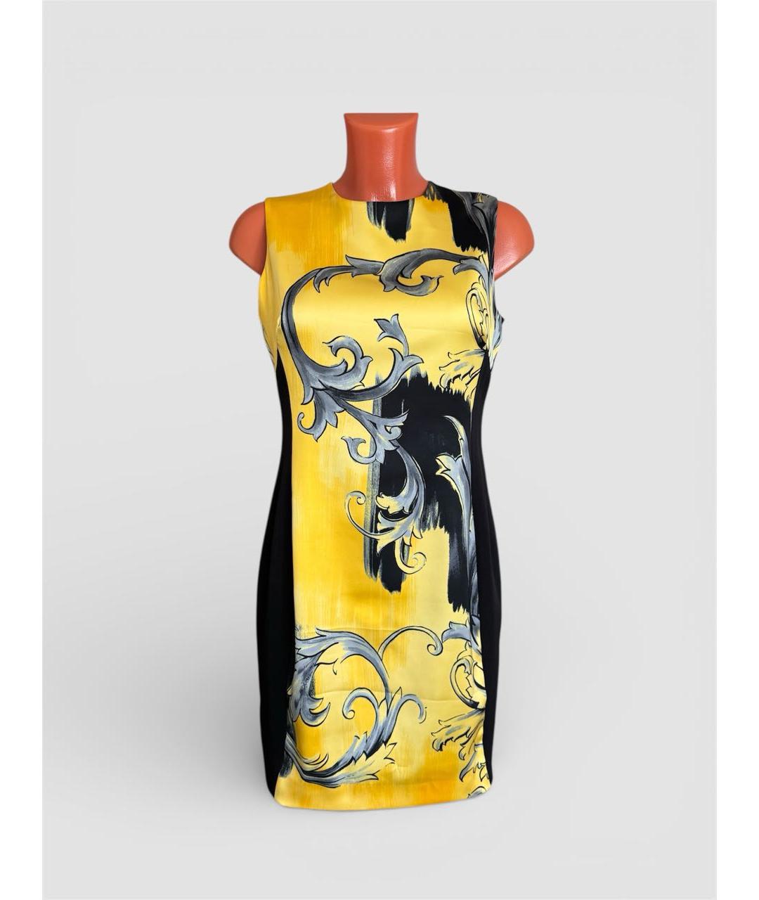 VERSACE COLLECTION Черное полиэстеровое коктейльное платье, фото 8