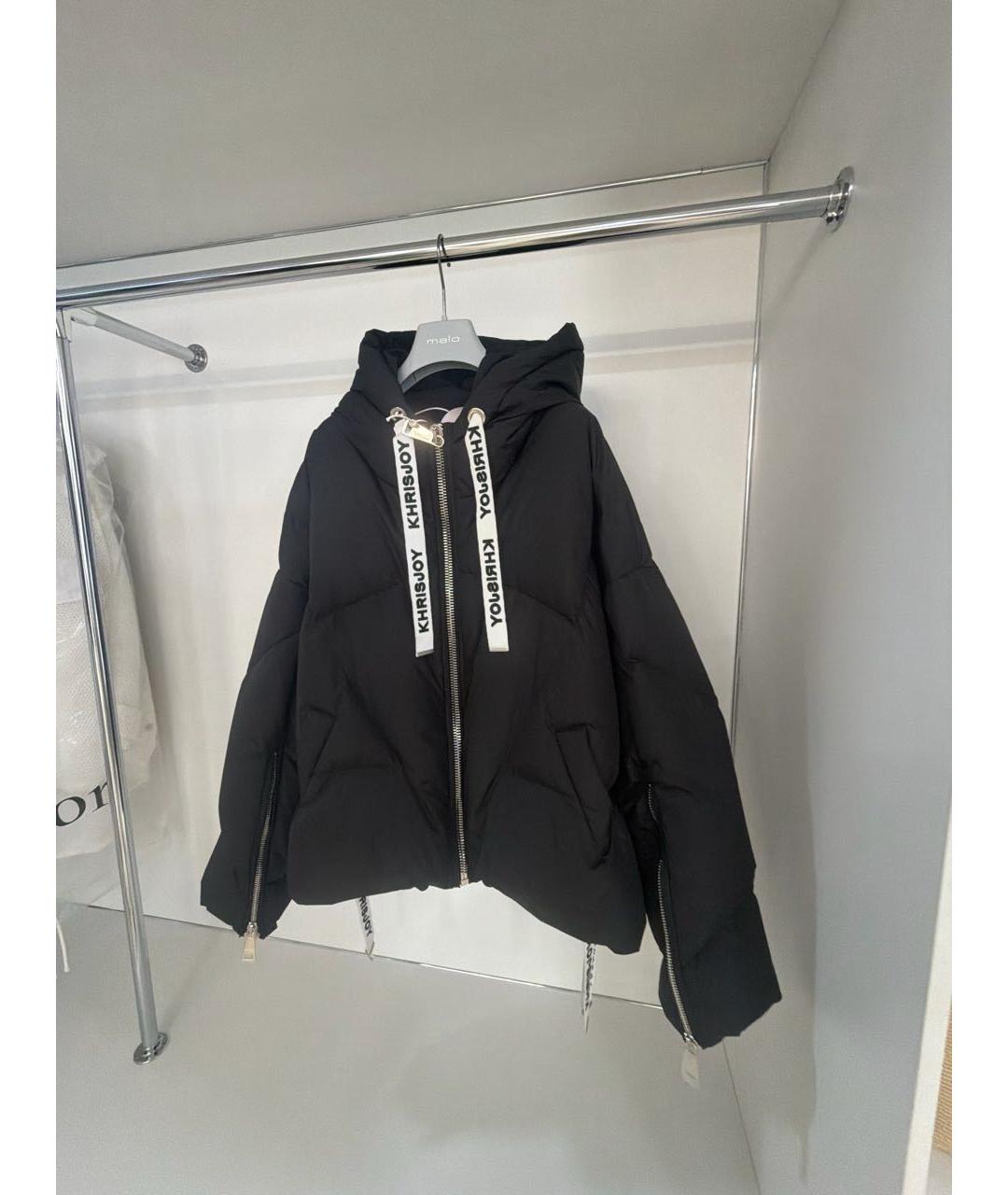 KHRISJOY Черный полиэстеровый пуховик, фото 8