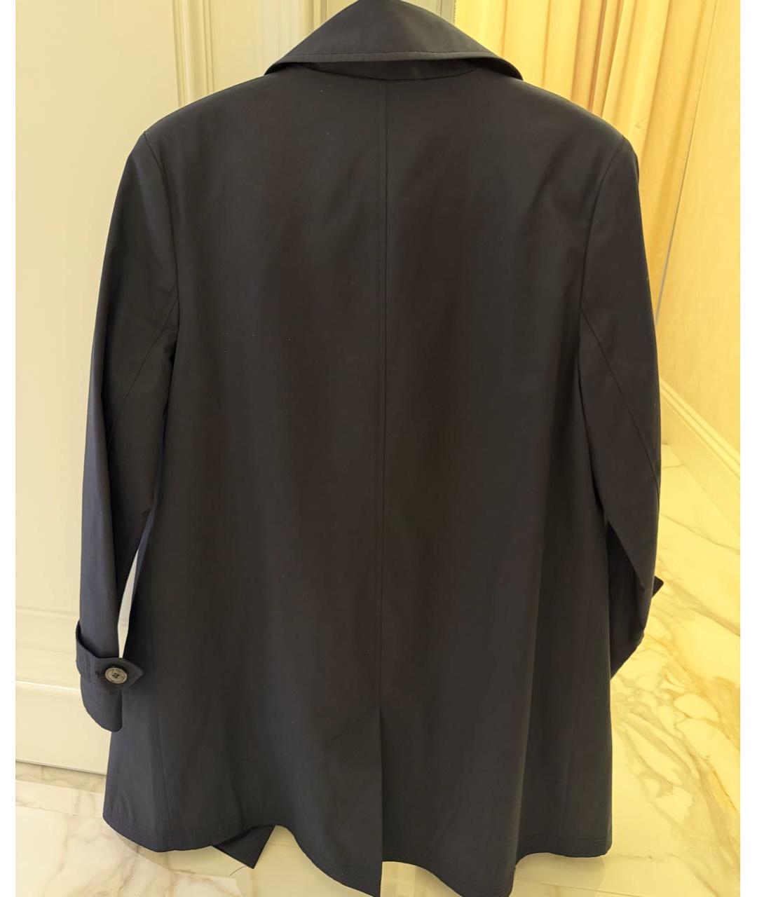 POLO RALPH LAUREN Темно-синий полиэстеровый тренч/плащ, фото 2