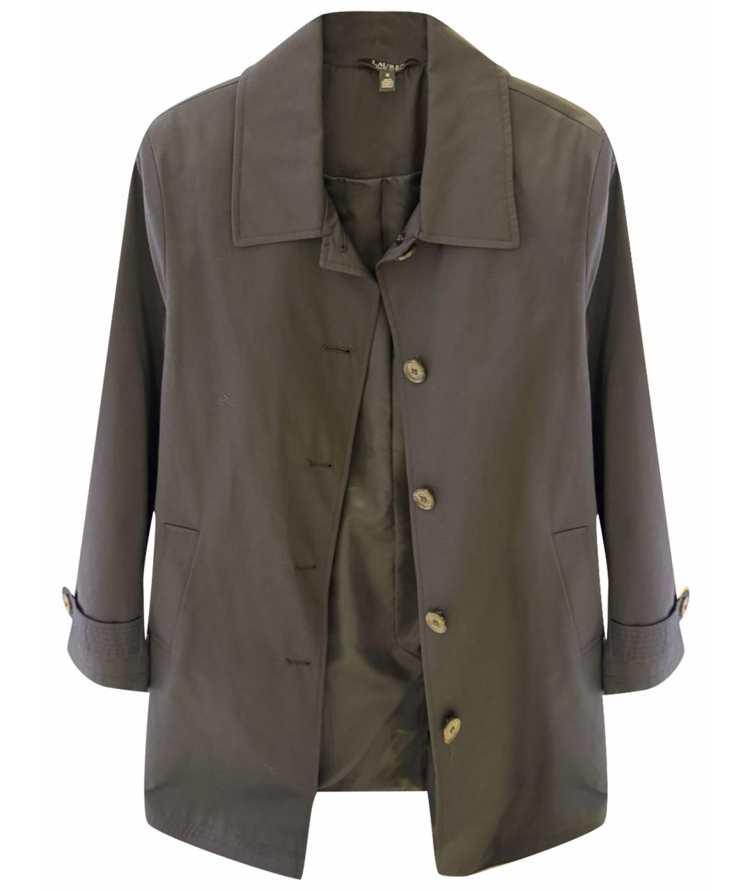 POLO RALPH LAUREN Темно-синий полиэстеровый тренч/плащ, фото 1