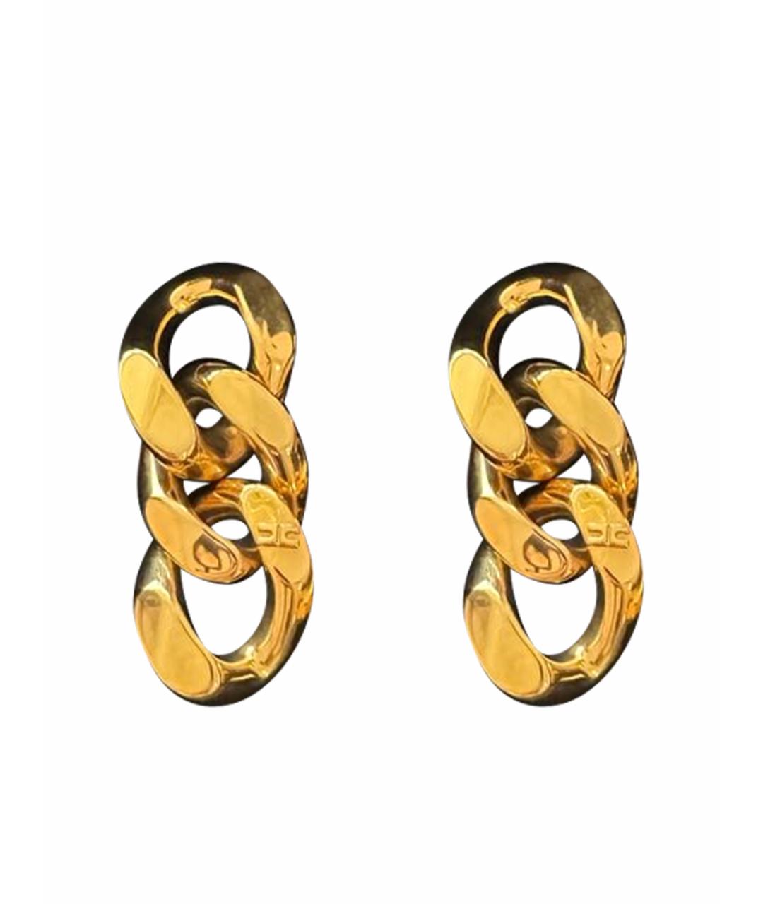 ELISABETTA FRANCHI Желтые металлические серьги, фото 1