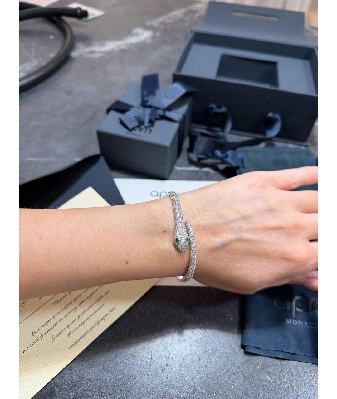 APM Monaco Серебрянный с серебряным покрытием браслет, фото 3