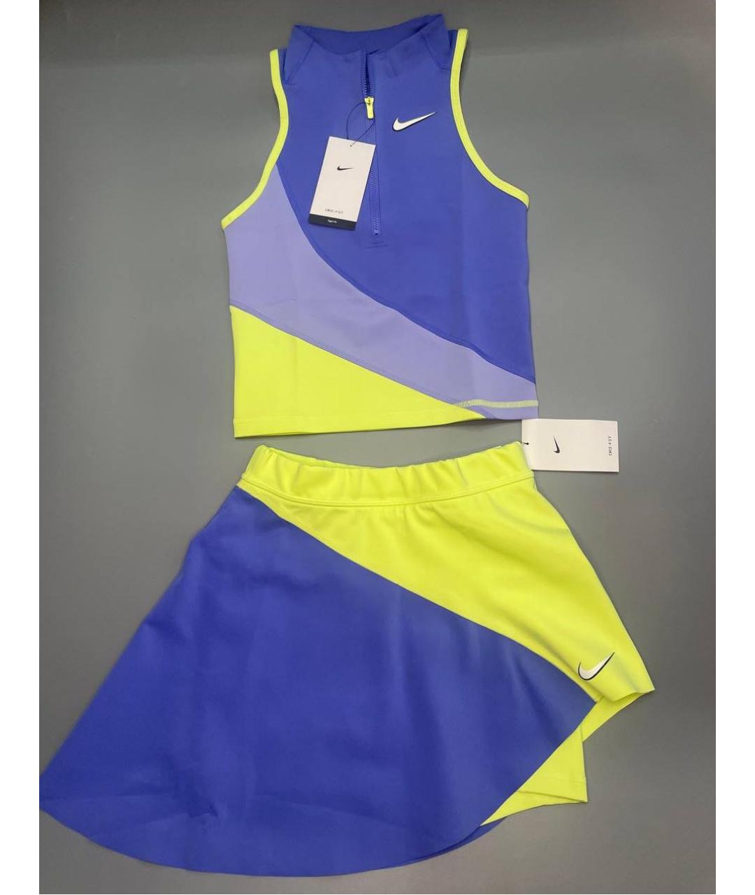 NIKE Синий синтетический спортивные костюмы, фото 5