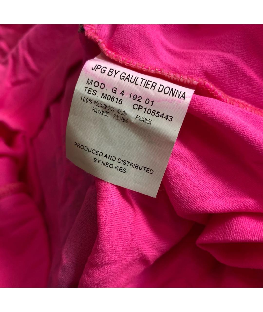 JEAN PAUL GAULTIER Розовая полиамидовая водолазка, фото 4