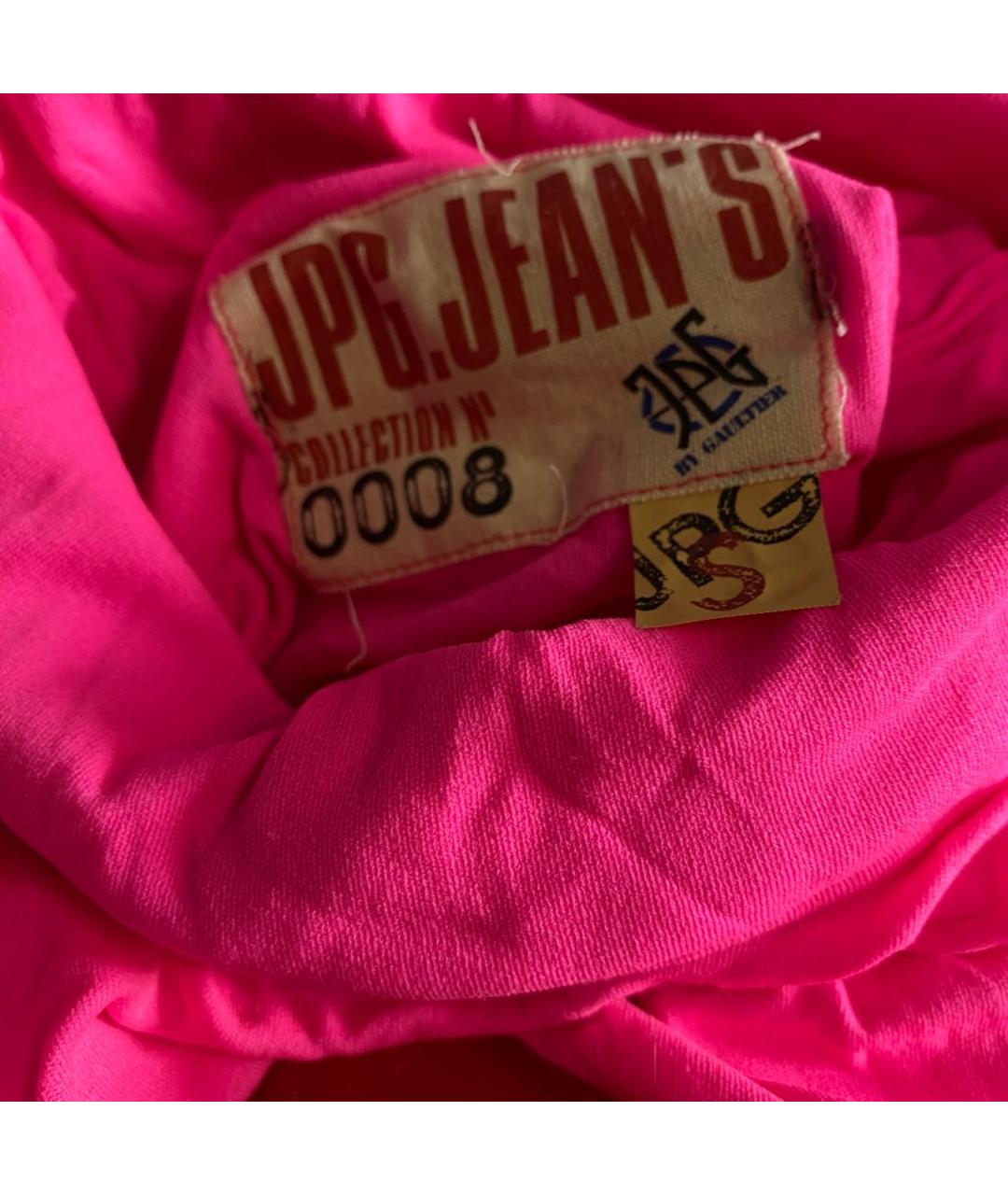 JEAN PAUL GAULTIER Розовая полиамидовая водолазка, фото 3