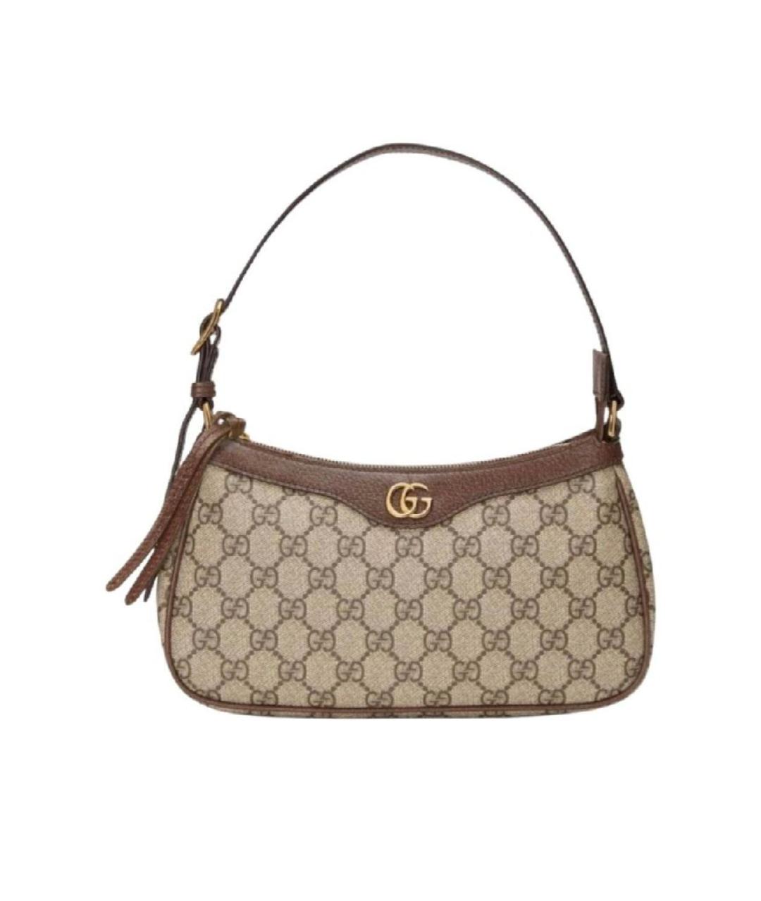 GUCCI Коричневая сумка с короткими ручками, фото 1