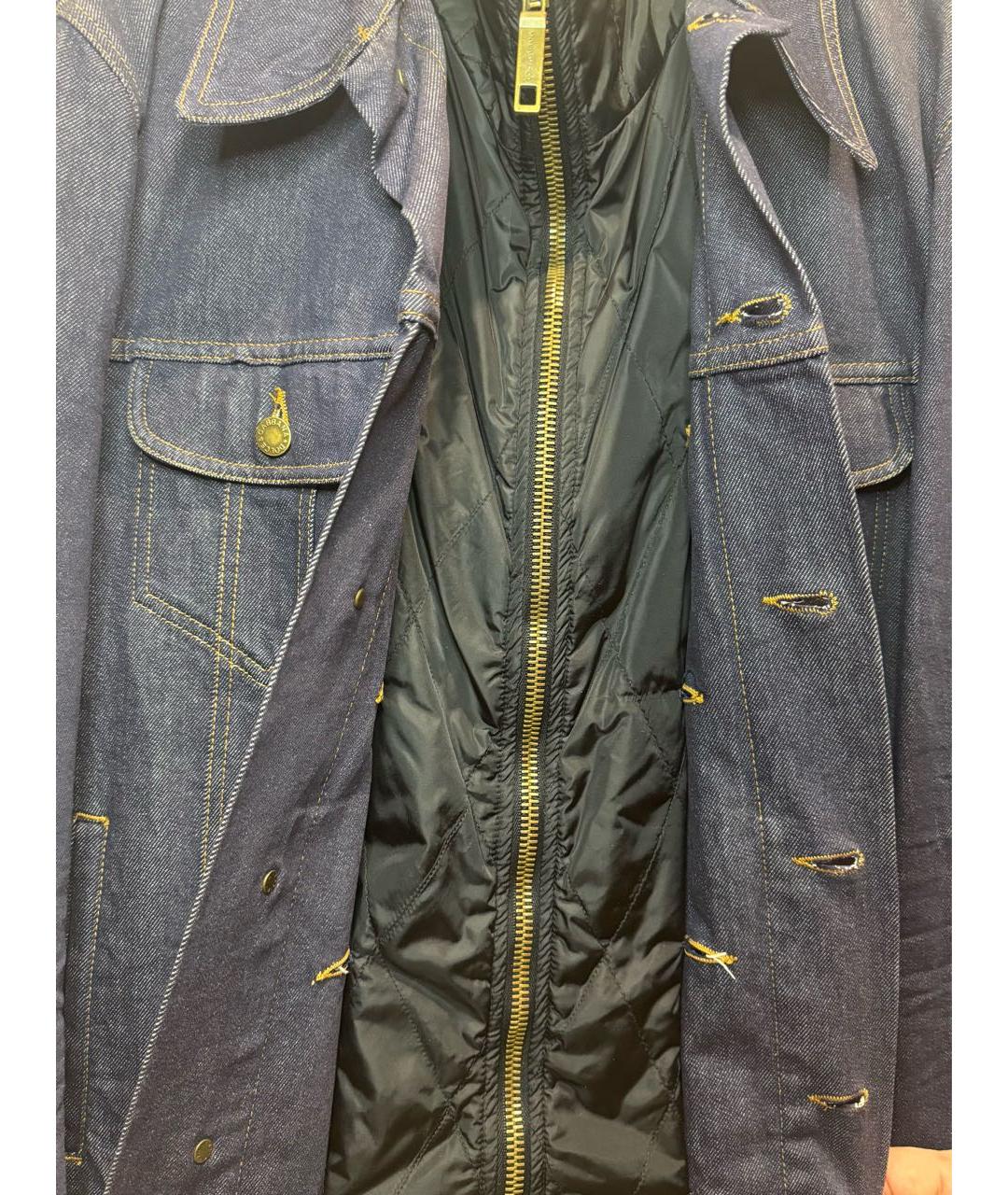 DOLCE&GABBANA Темно-синяя деним куртка, фото 4