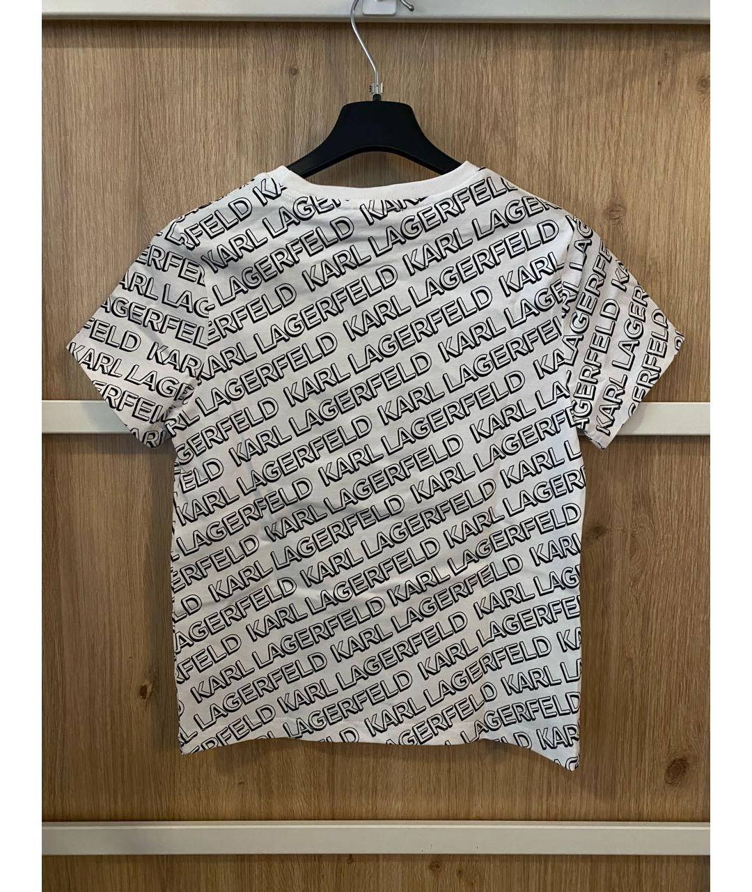 KARL LAGERFELD Белая детская футболка, фото 2