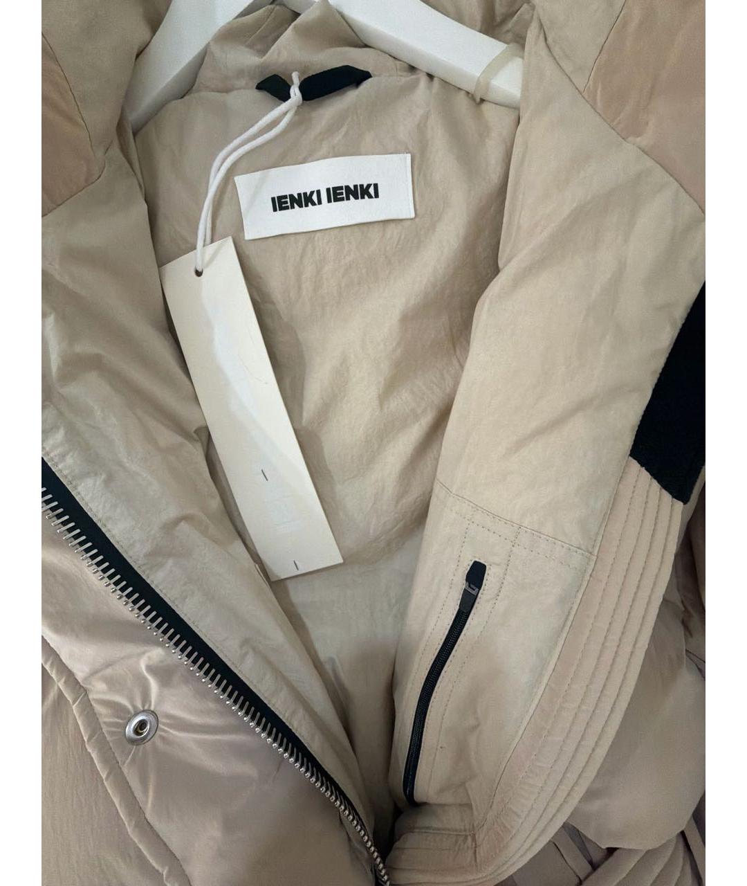 IENKI IENKI Бежевый полиамидовый пуховик, фото 3