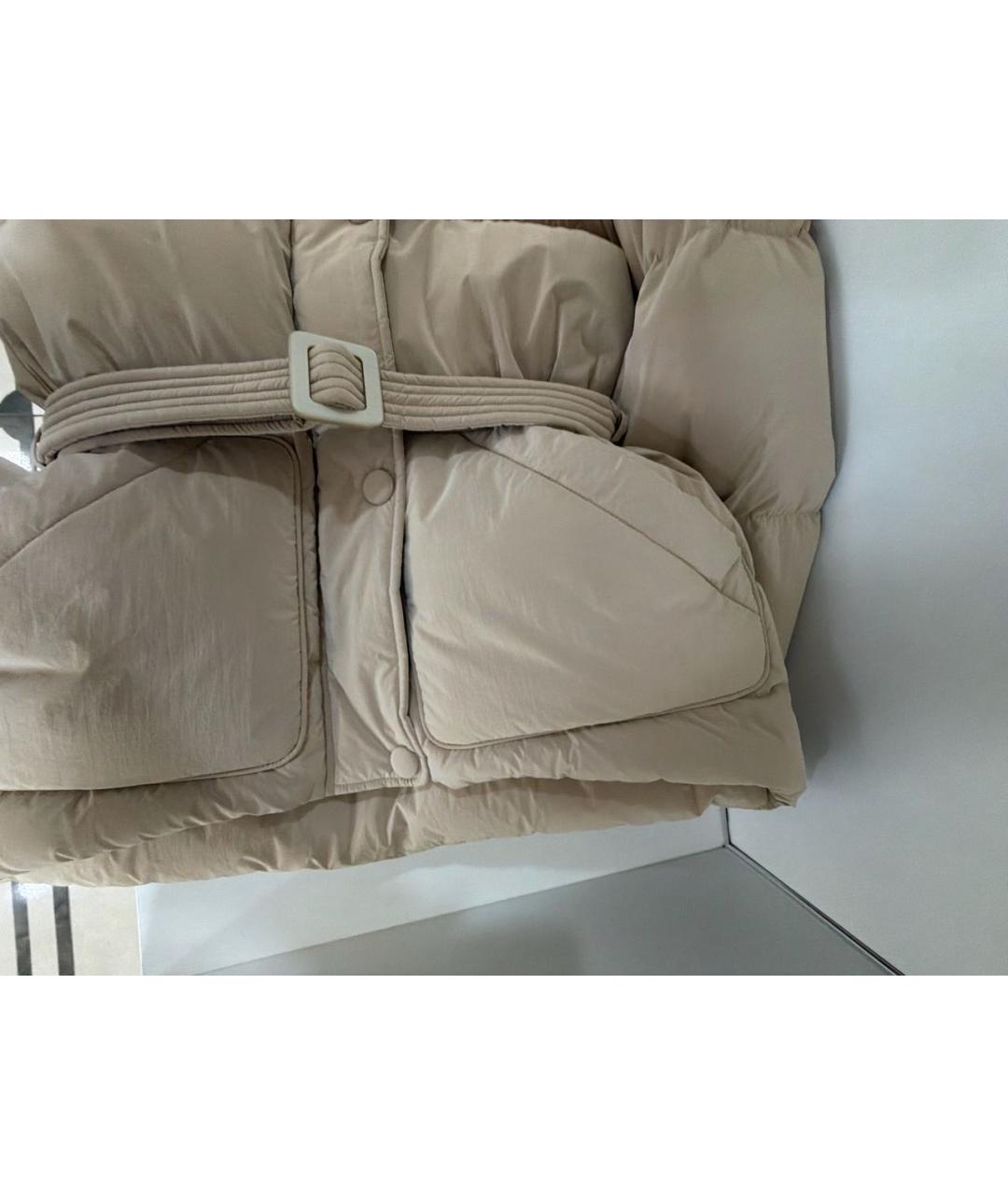 IENKI IENKI Бежевый полиамидовый пуховик, фото 4