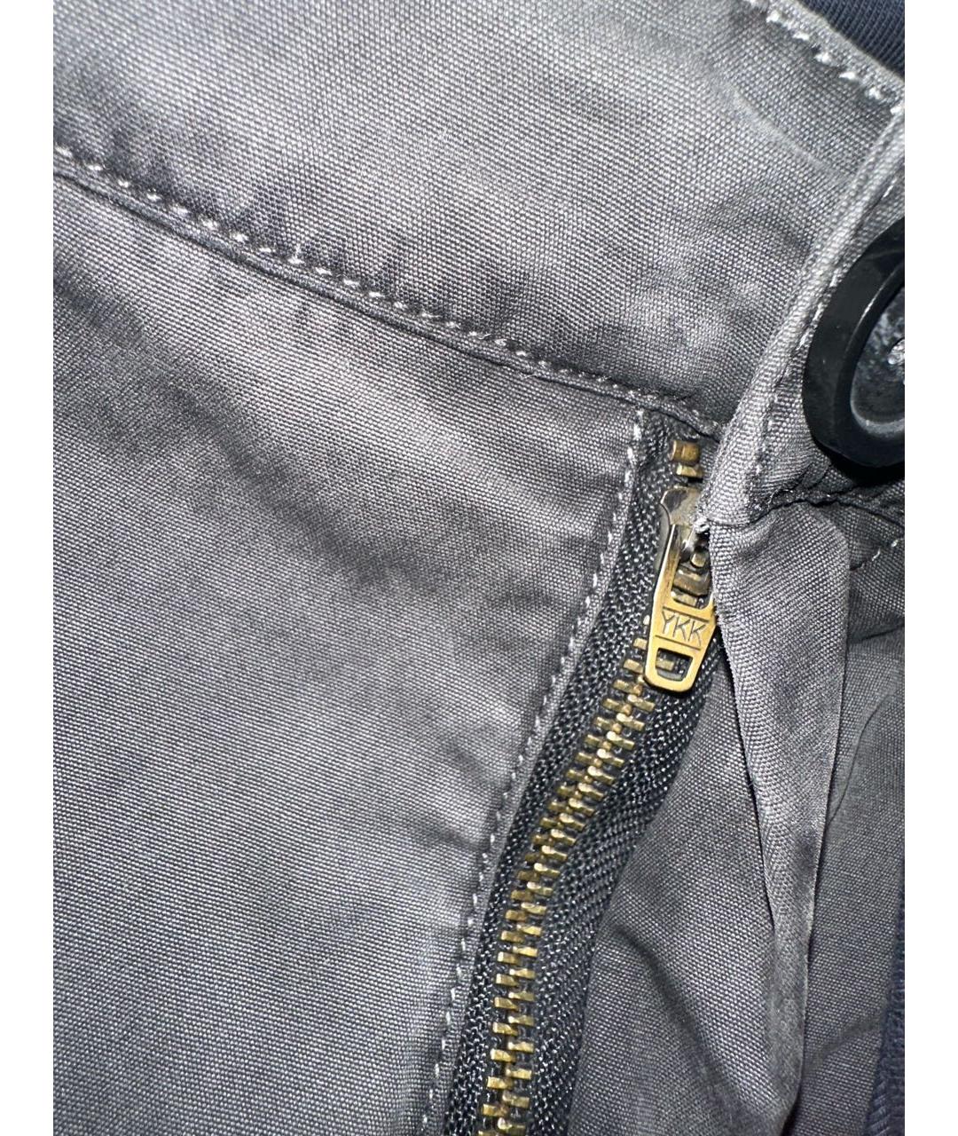 RAF SIMONS Антрацитовые хлопковые прямые джинсы, фото 5