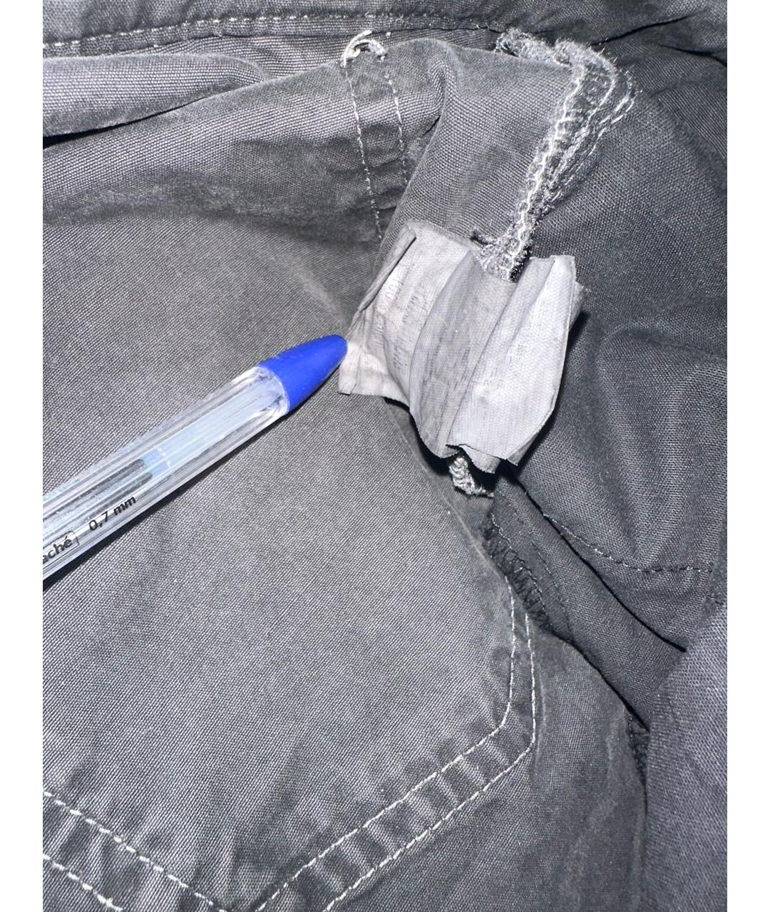 RAF SIMONS Антрацитовые хлопковые прямые джинсы, фото 6