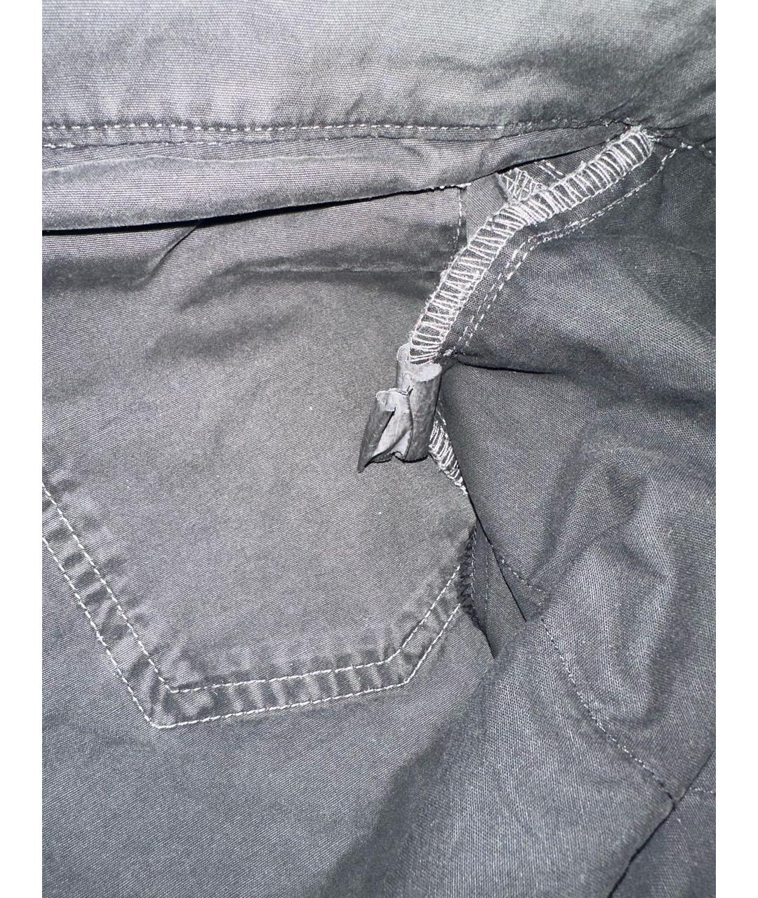 RAF SIMONS Антрацитовые хлопковые прямые джинсы, фото 4