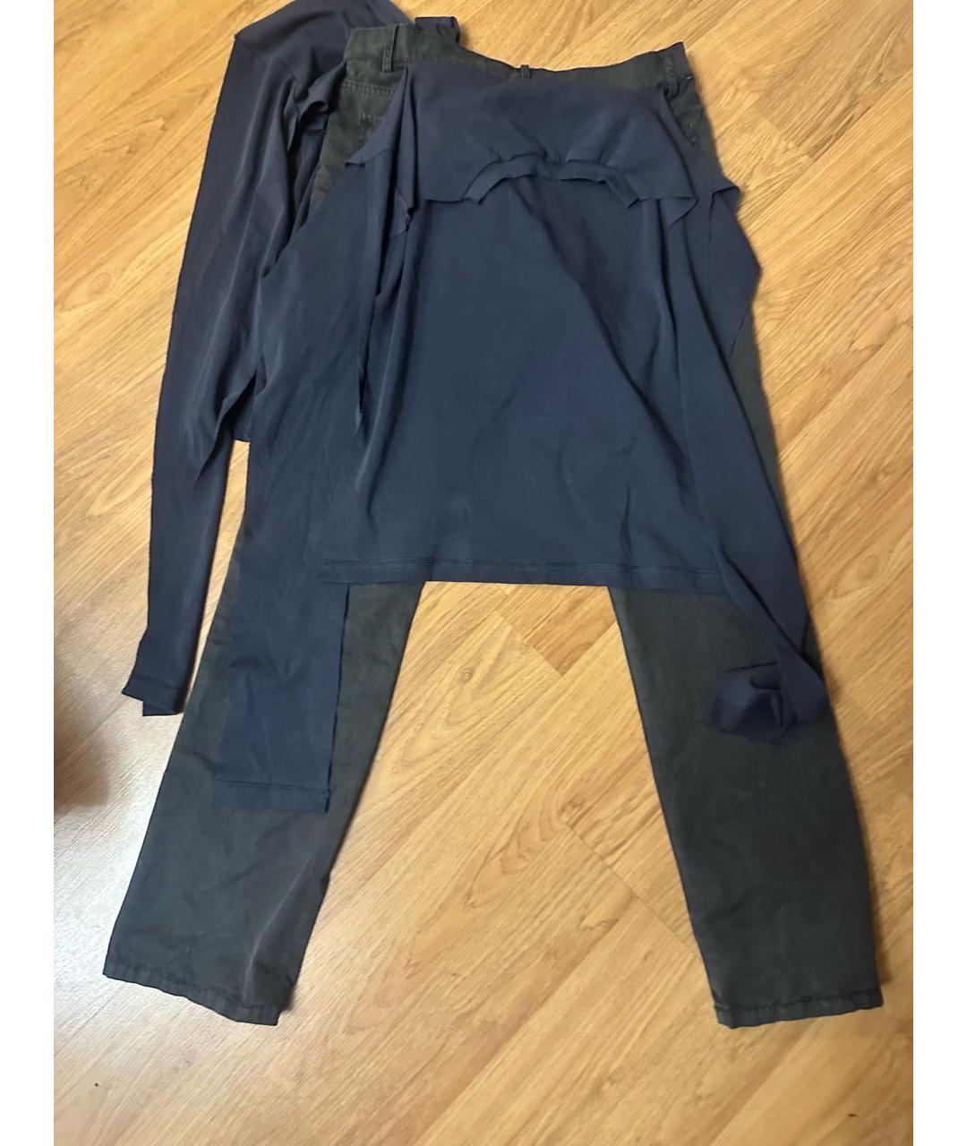 RAF SIMONS Антрацитовые хлопковые прямые джинсы, фото 2