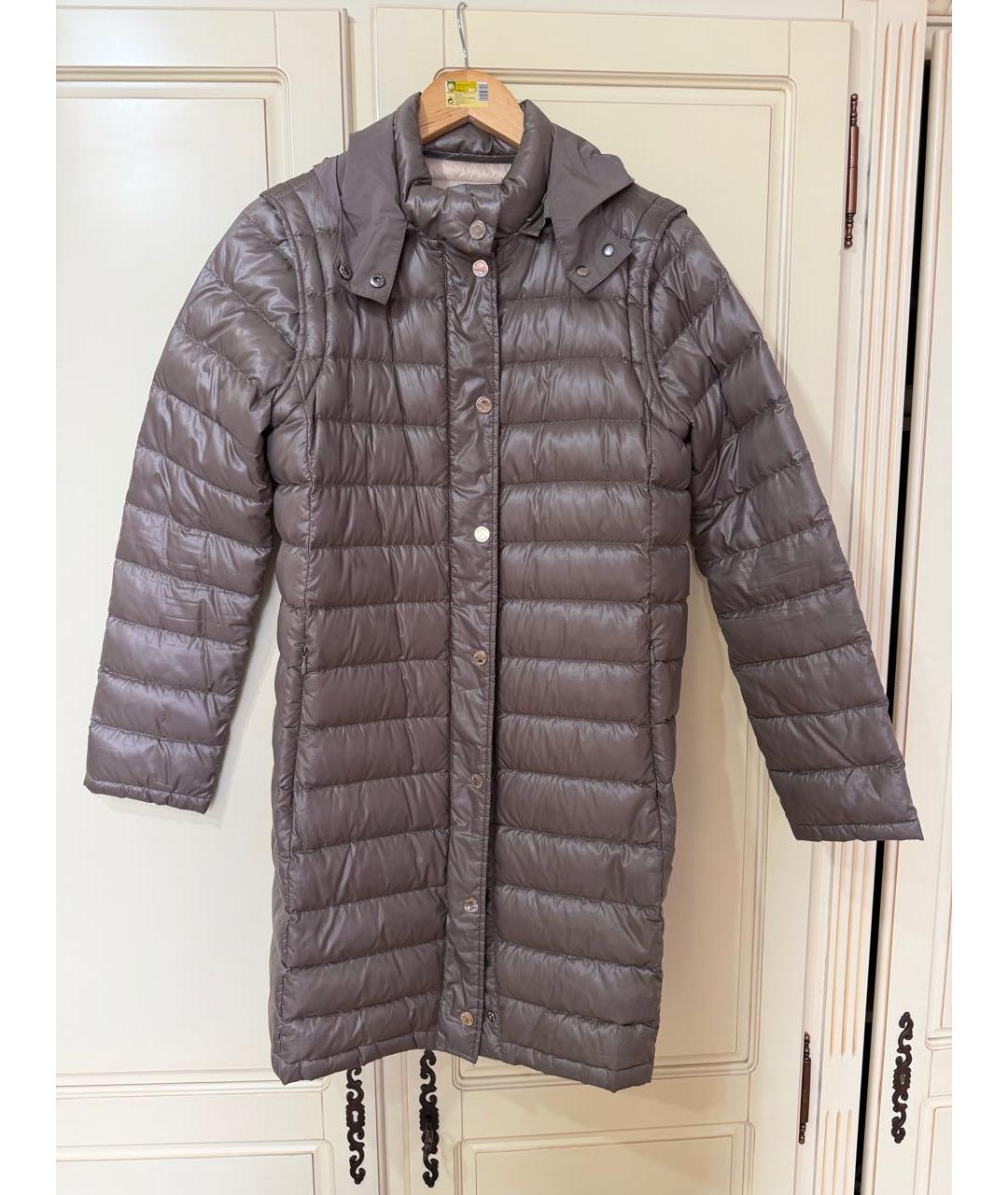 MAX&CO Бежевый полиамидовый пуховик, фото 5