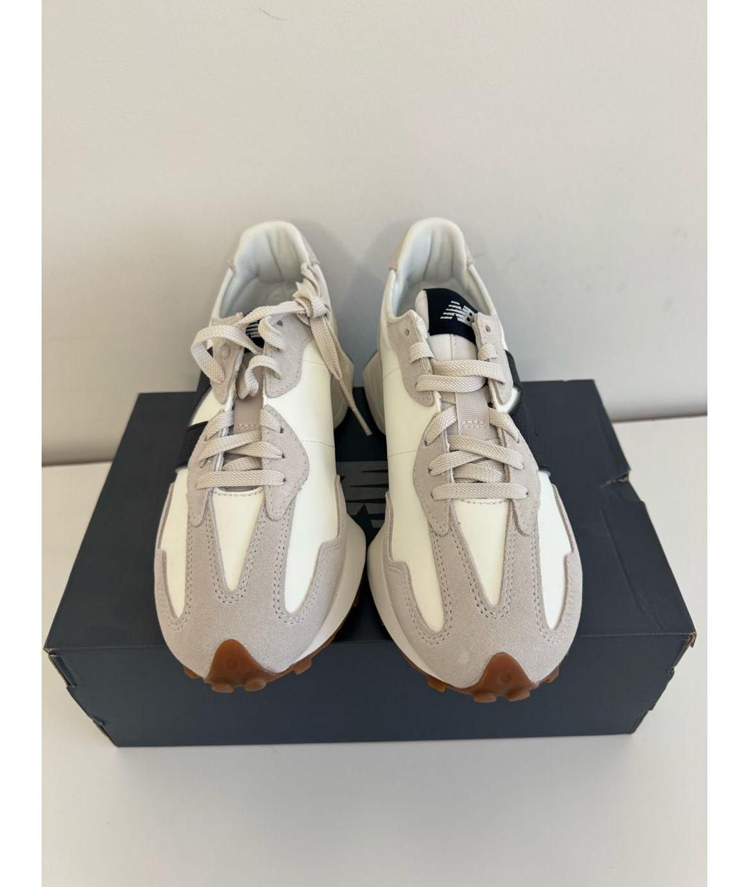 NEW BALANCE Белые текстильные кроссовки, фото 3