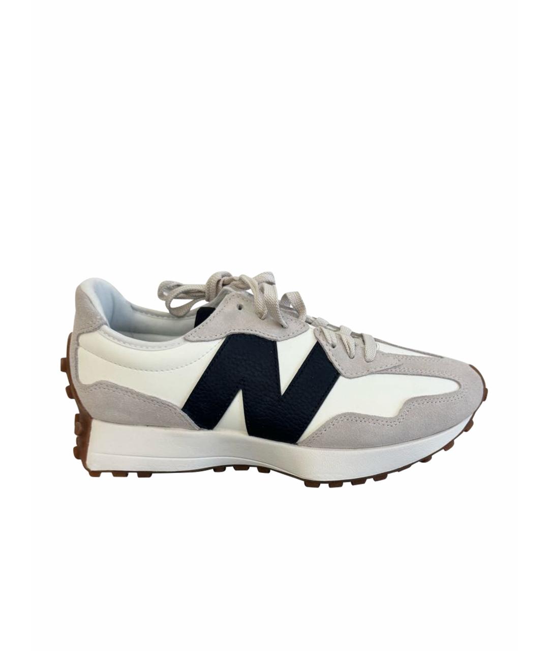 NEW BALANCE Белые текстильные кроссовки, фото 1