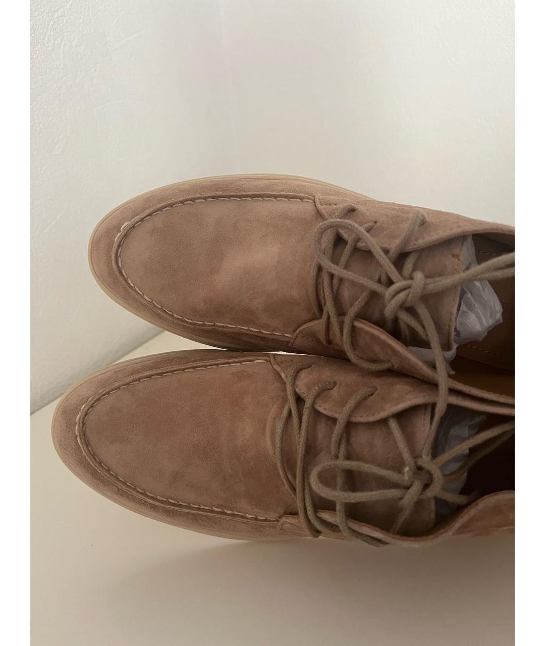 12 STOREEZ Бежевые замшевые лоферы, фото 3