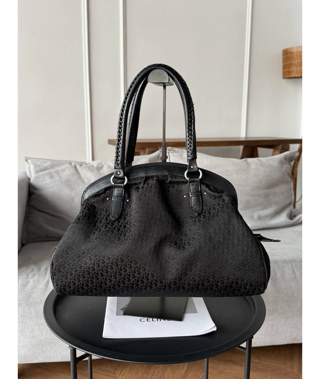 CHRISTIAN DIOR Черная сумка тоут, фото 4