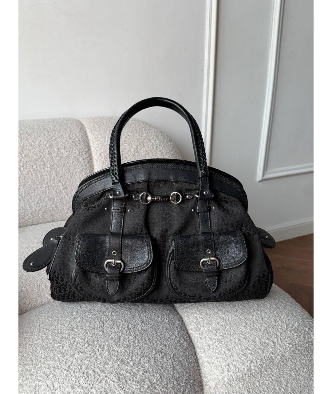 CHRISTIAN DIOR Черная сумка тоут, фото 7