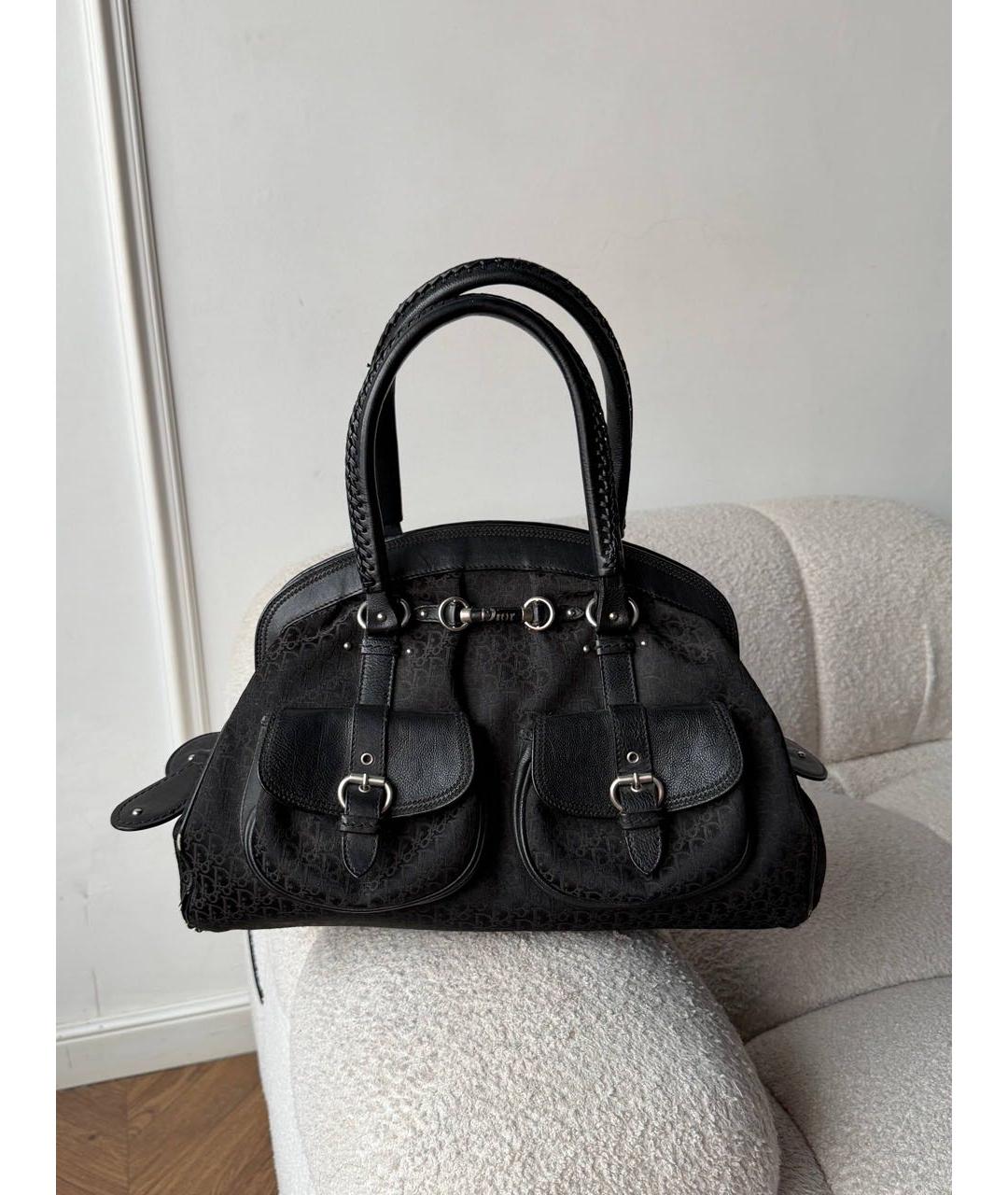CHRISTIAN DIOR Черная сумка тоут, фото 5