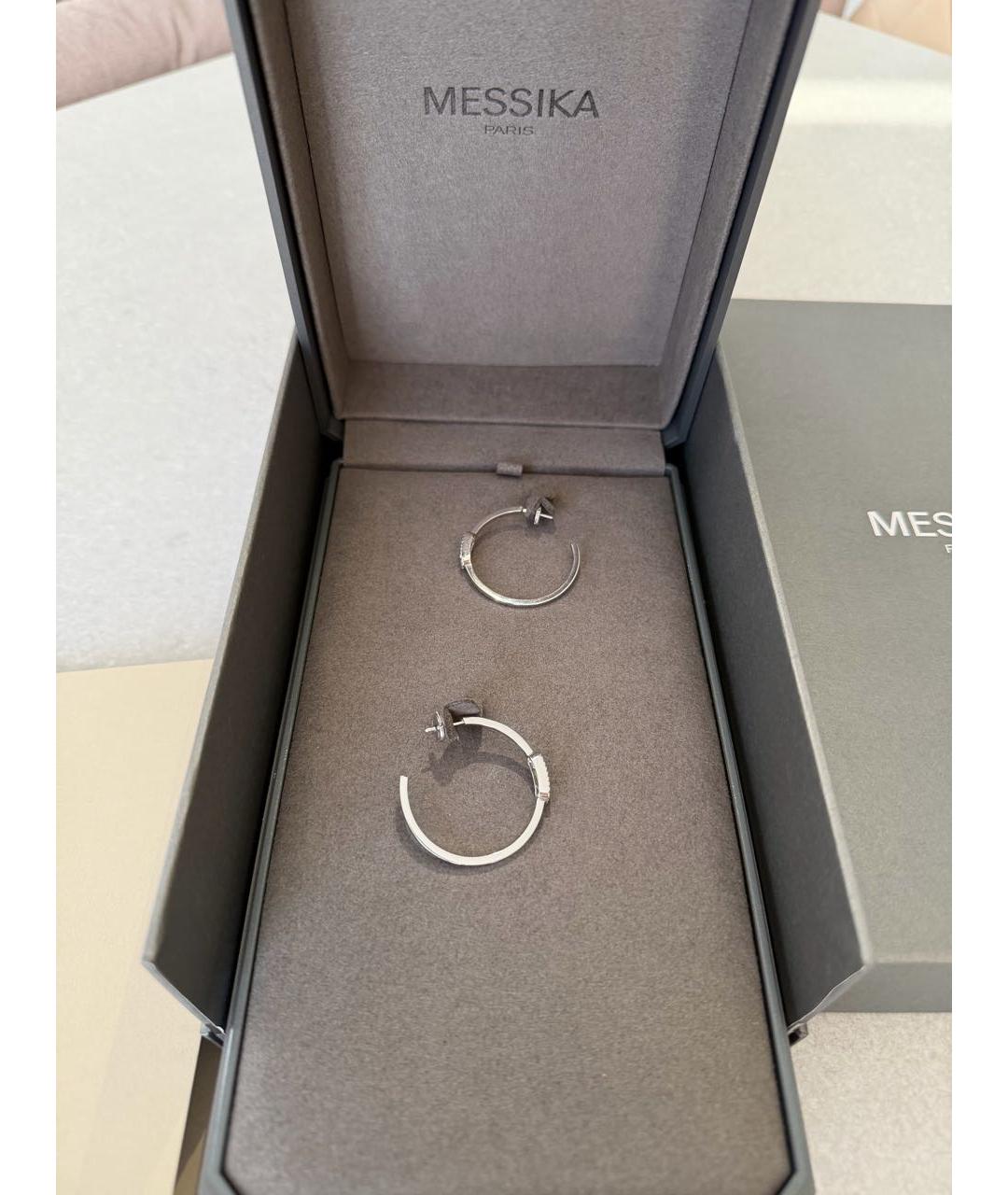 MESSIKA Серебряные серьги из белого золота, фото 3