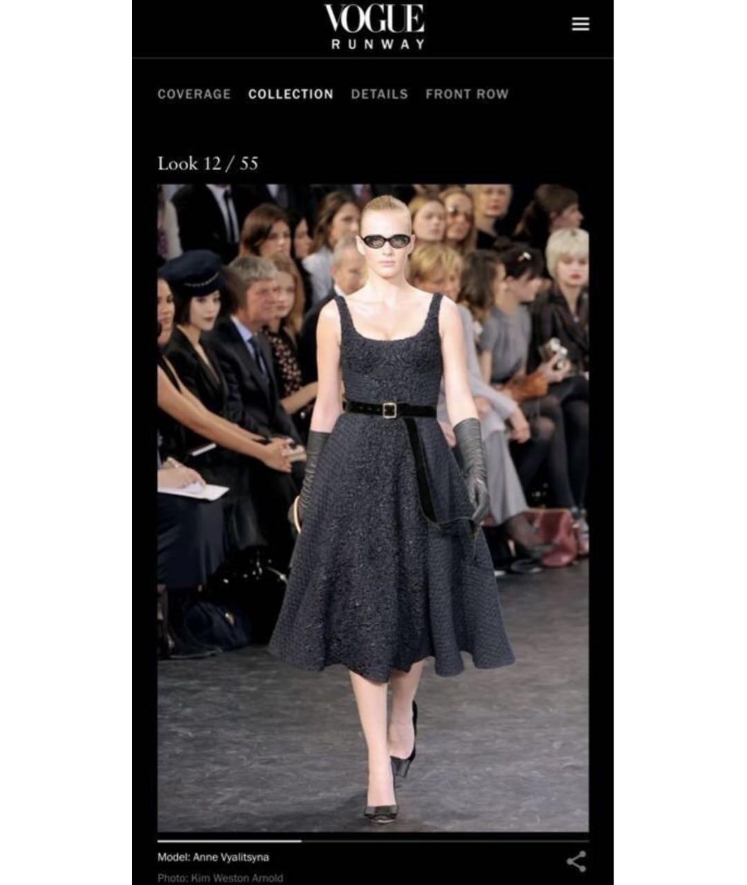 LOUIS VUITTON Темно-синее вечернее платье, фото 4