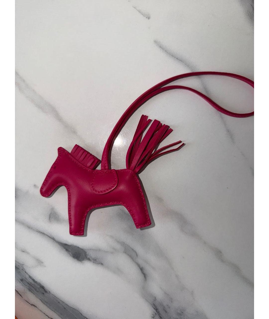 HERMES Фуксия брелок, фото 2