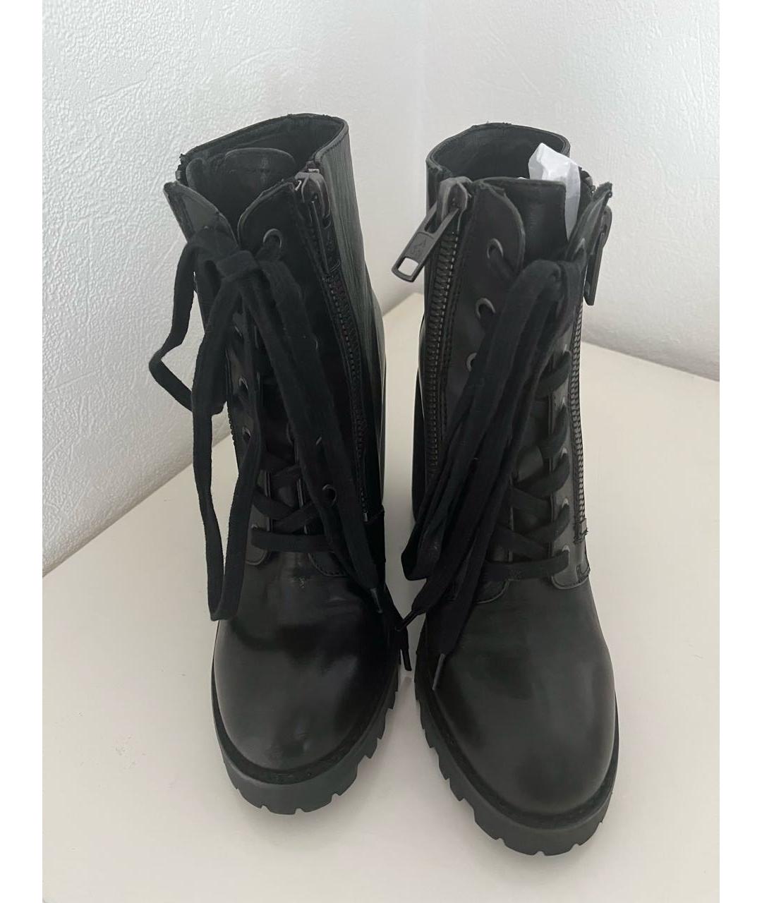 ASH Черные кожаные ботинки, фото 2