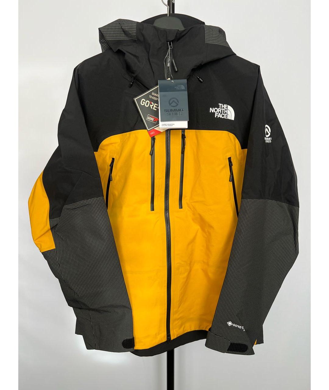 THE NORTH FACE Желтая полиамидовая спортивная куртка, фото 8