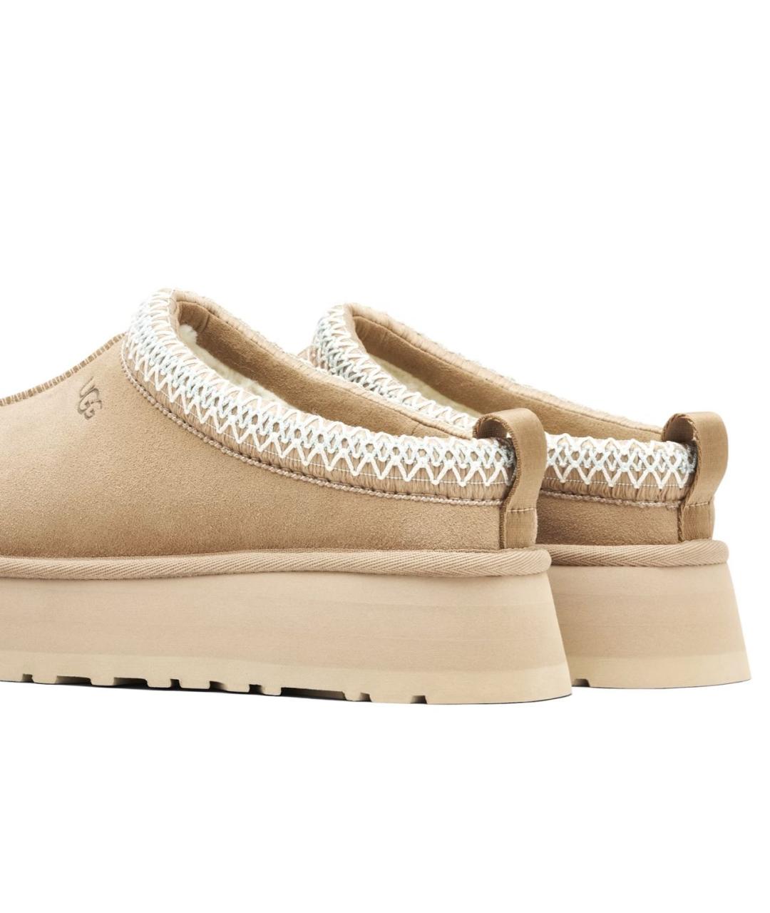 UGG AUSTRALIA Бежевые замшевые сабо, фото 6