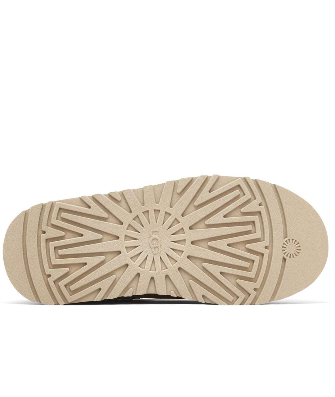 UGG AUSTRALIA Бежевые замшевые сабо, фото 7