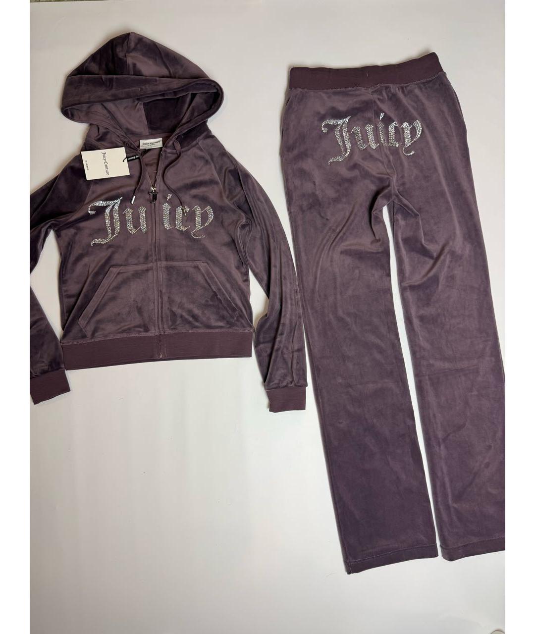 JUICY COUTURE Фиолетовый полиэстеровый костюм с брюками, фото 6