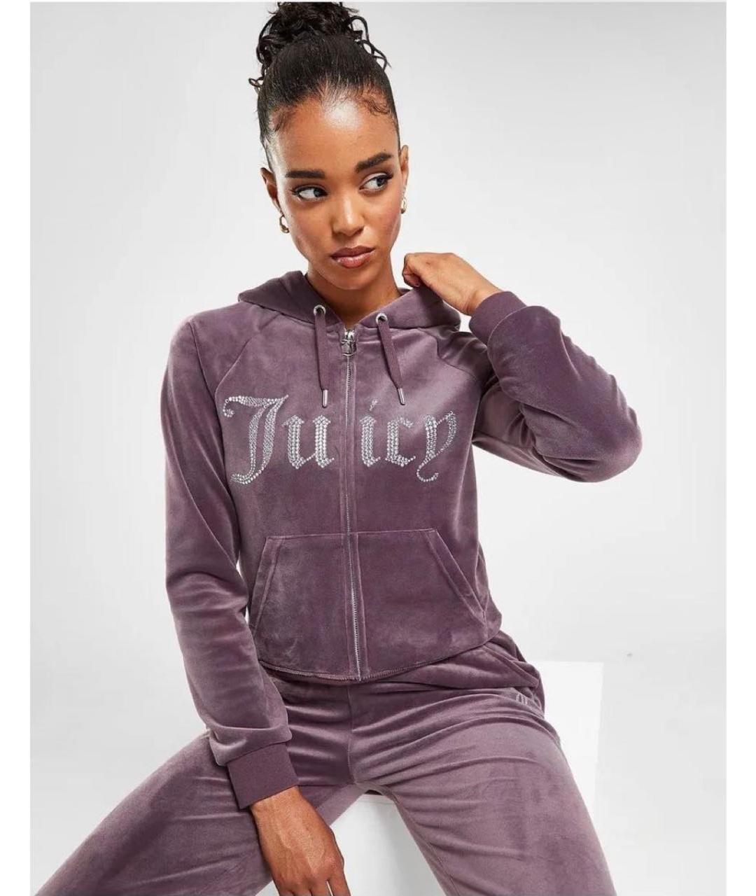 JUICY COUTURE Фиолетовый полиэстеровый костюм с брюками, фото 4