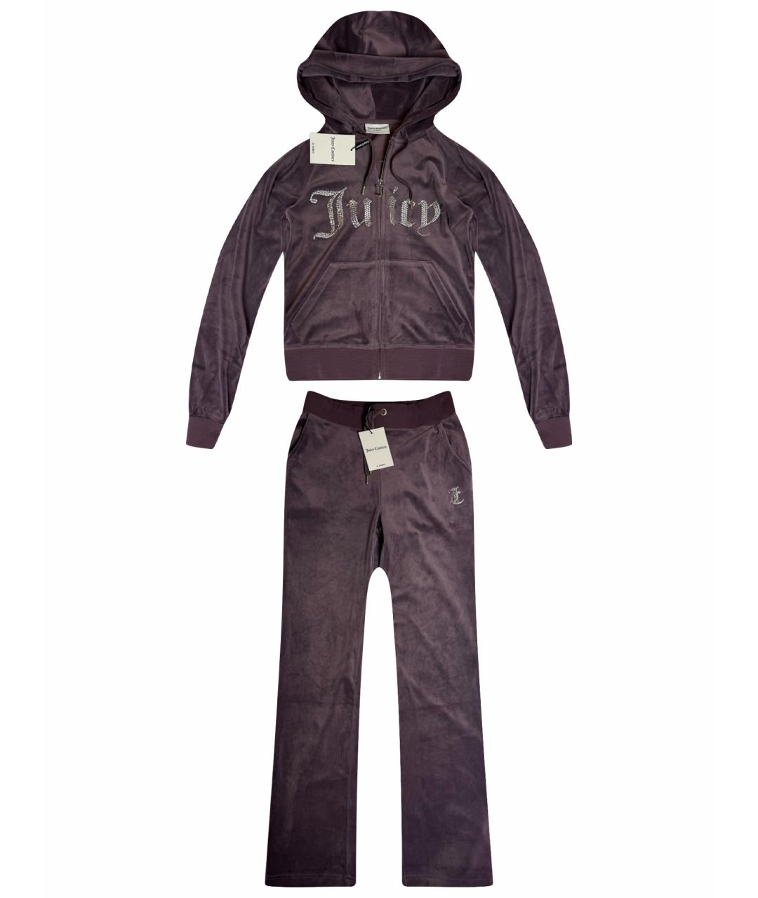 JUICY COUTURE Фиолетовый полиэстеровый костюм с брюками, фото 1