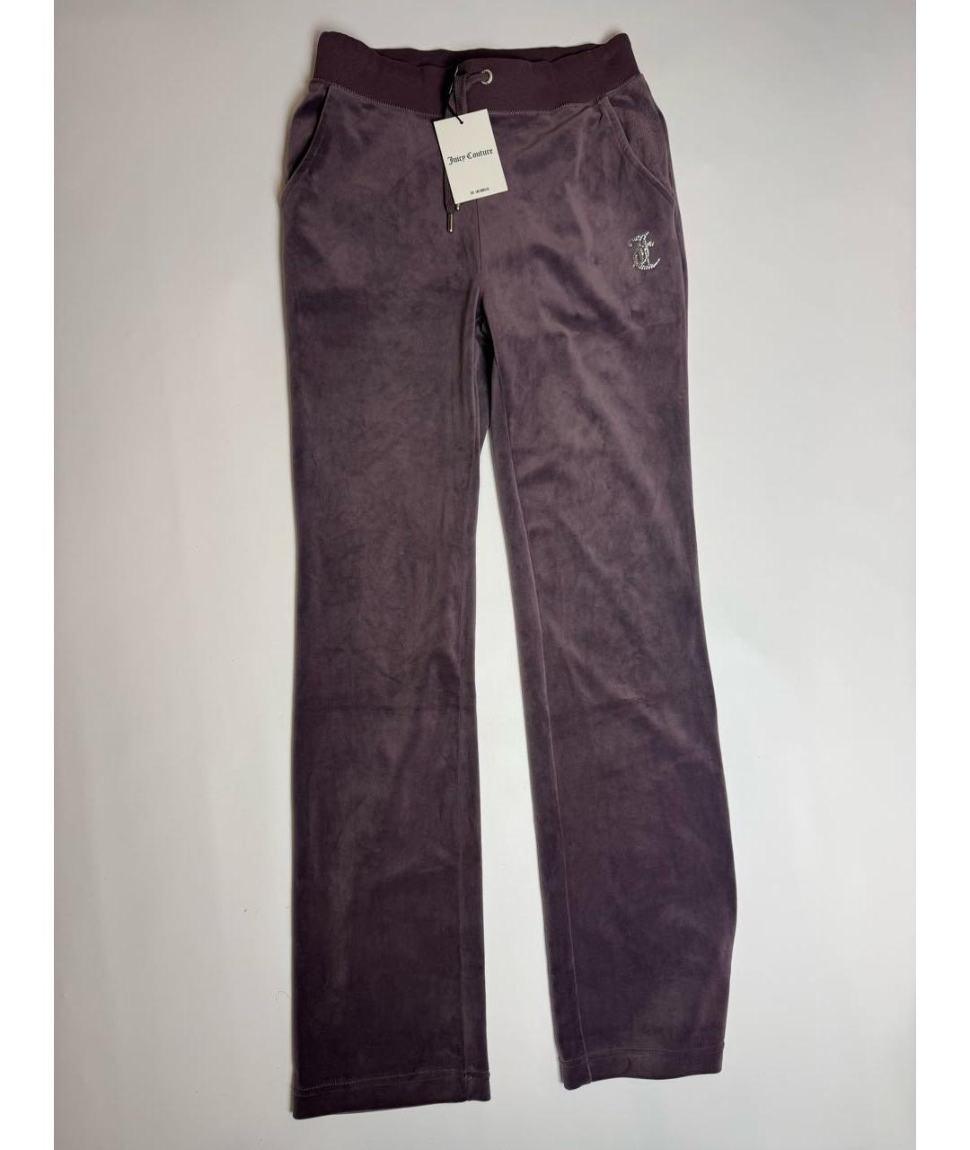 JUICY COUTURE Фиолетовый полиэстеровый костюм с брюками, фото 5