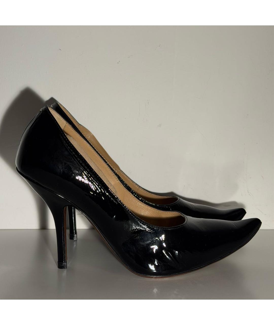 MAISON MARGIELA Черные туфли из лакированной кожи, фото 5