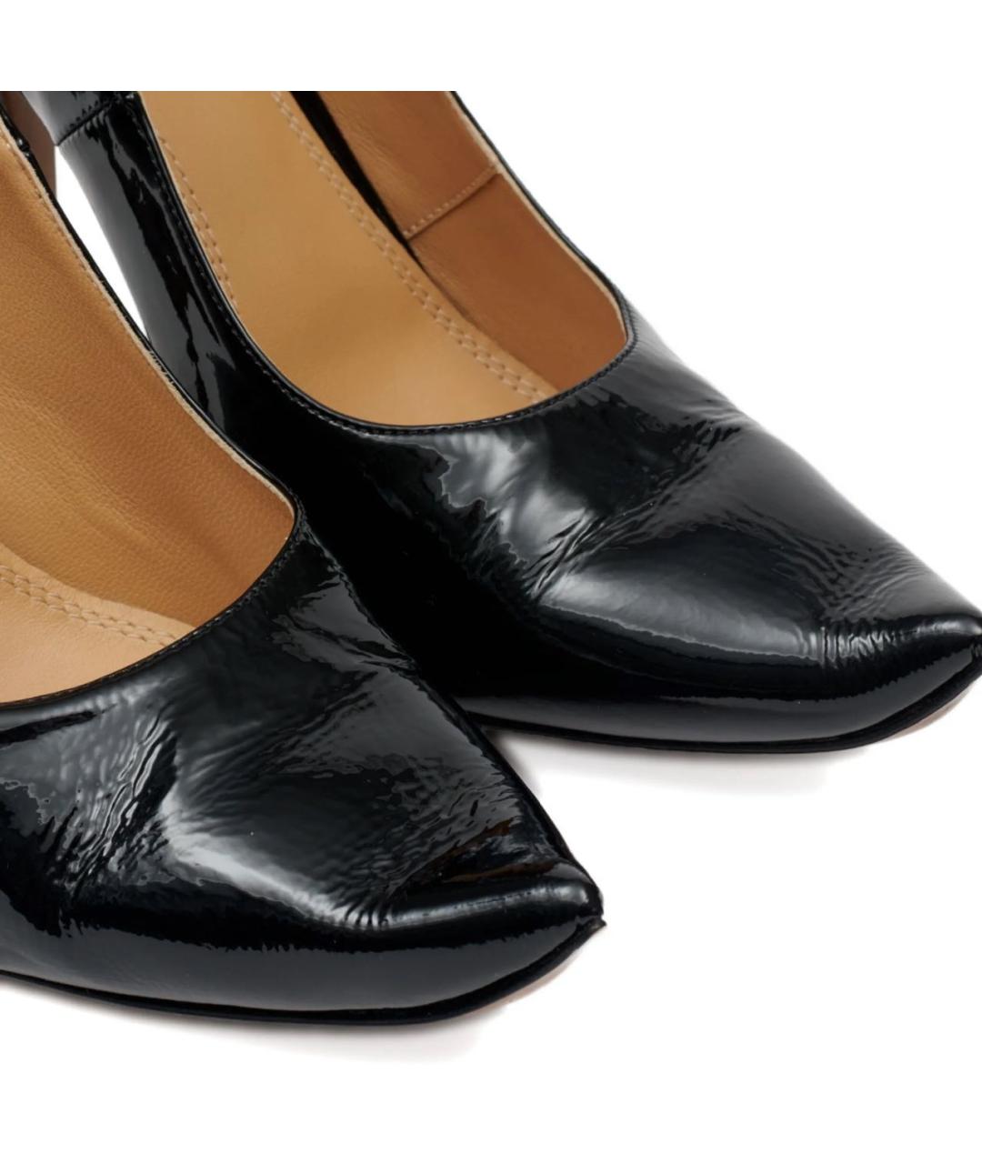 MAISON MARGIELA Черные туфли из лакированной кожи, фото 2