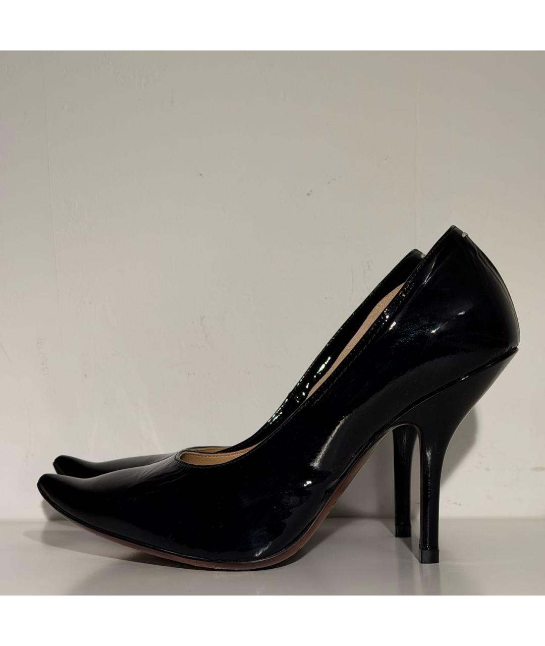 MAISON MARGIELA Черные туфли из лакированной кожи, фото 4