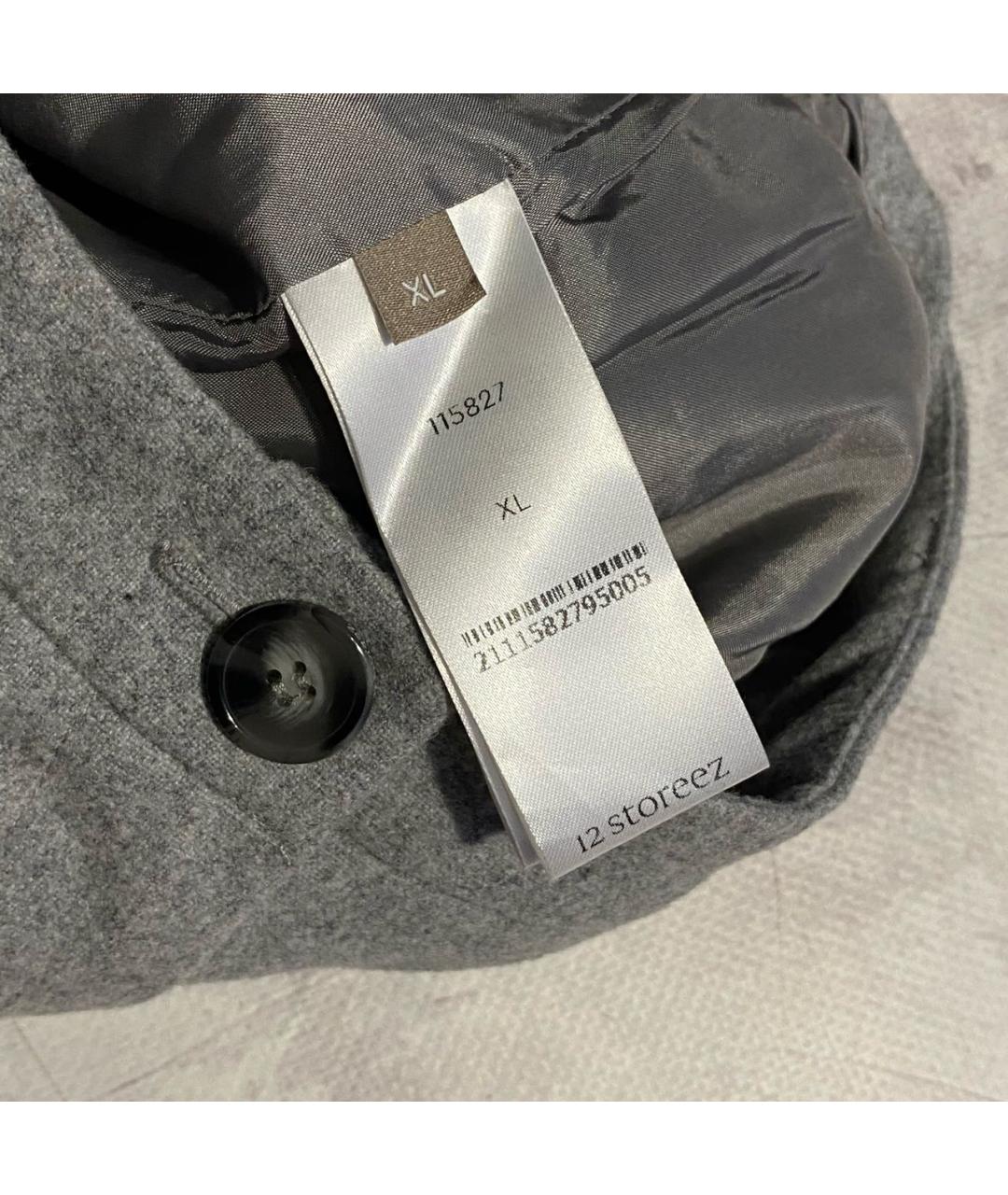 12 STOREEZ Серые шелковые брюки широкие, фото 5