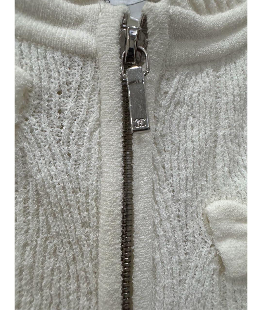 CHANEL Бежевая хлопковая жилетка, фото 4