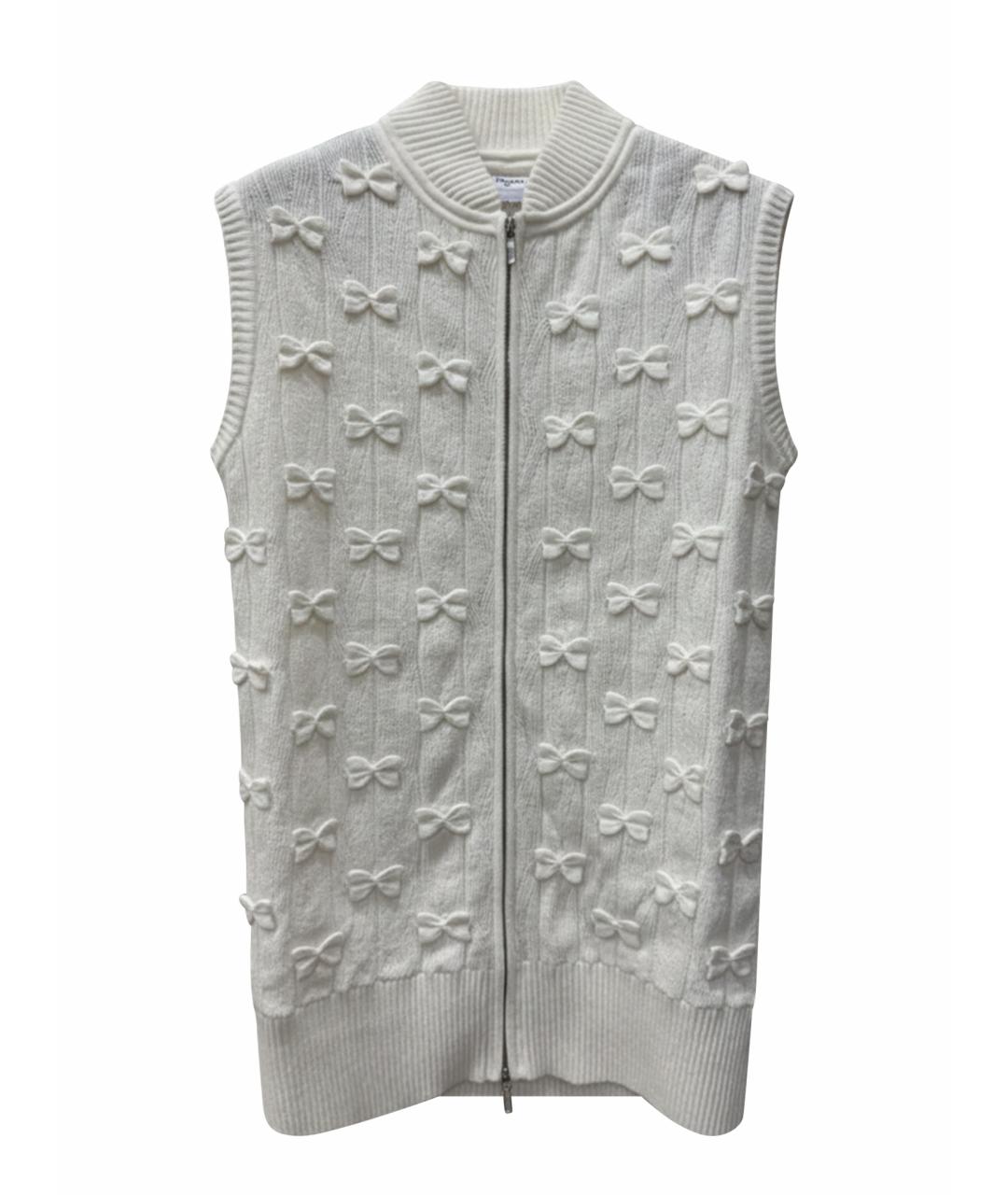 CHANEL Бежевая хлопковая жилетка, фото 1