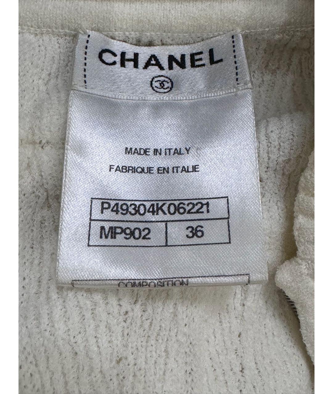 CHANEL Бежевая хлопковая жилетка, фото 3