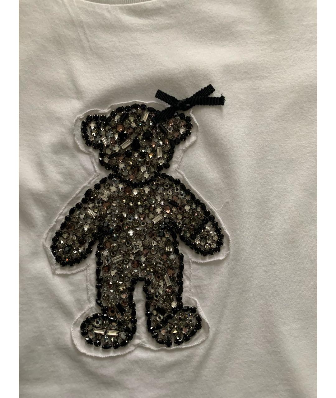 PRADA Белая хлопковая футболка, фото 4