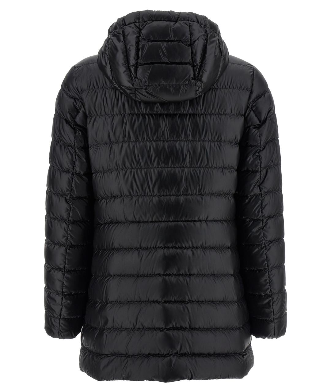 MONCLER Черный полиамидовый пуховик, фото 2