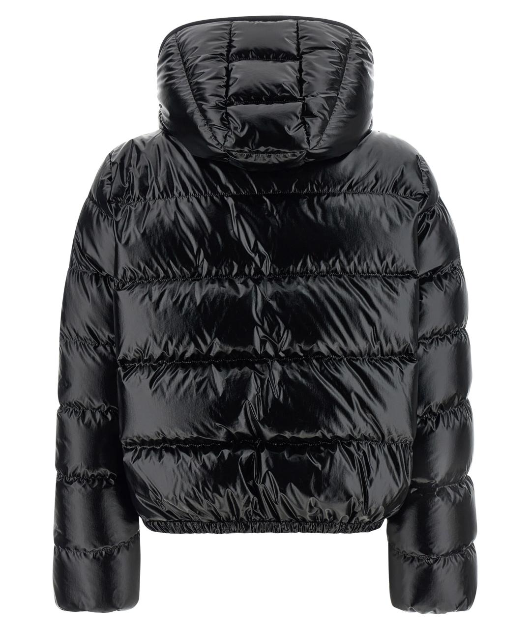 MONCLER Черный полиамидовый пуховик, фото 3