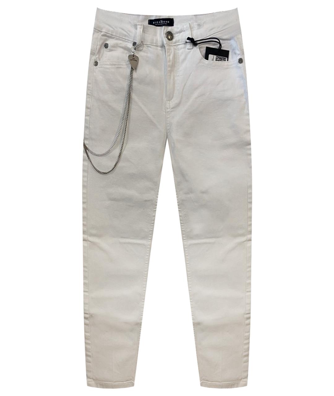 JOHN RICHMOND Белые хлопковые детские джинсы, фото 9