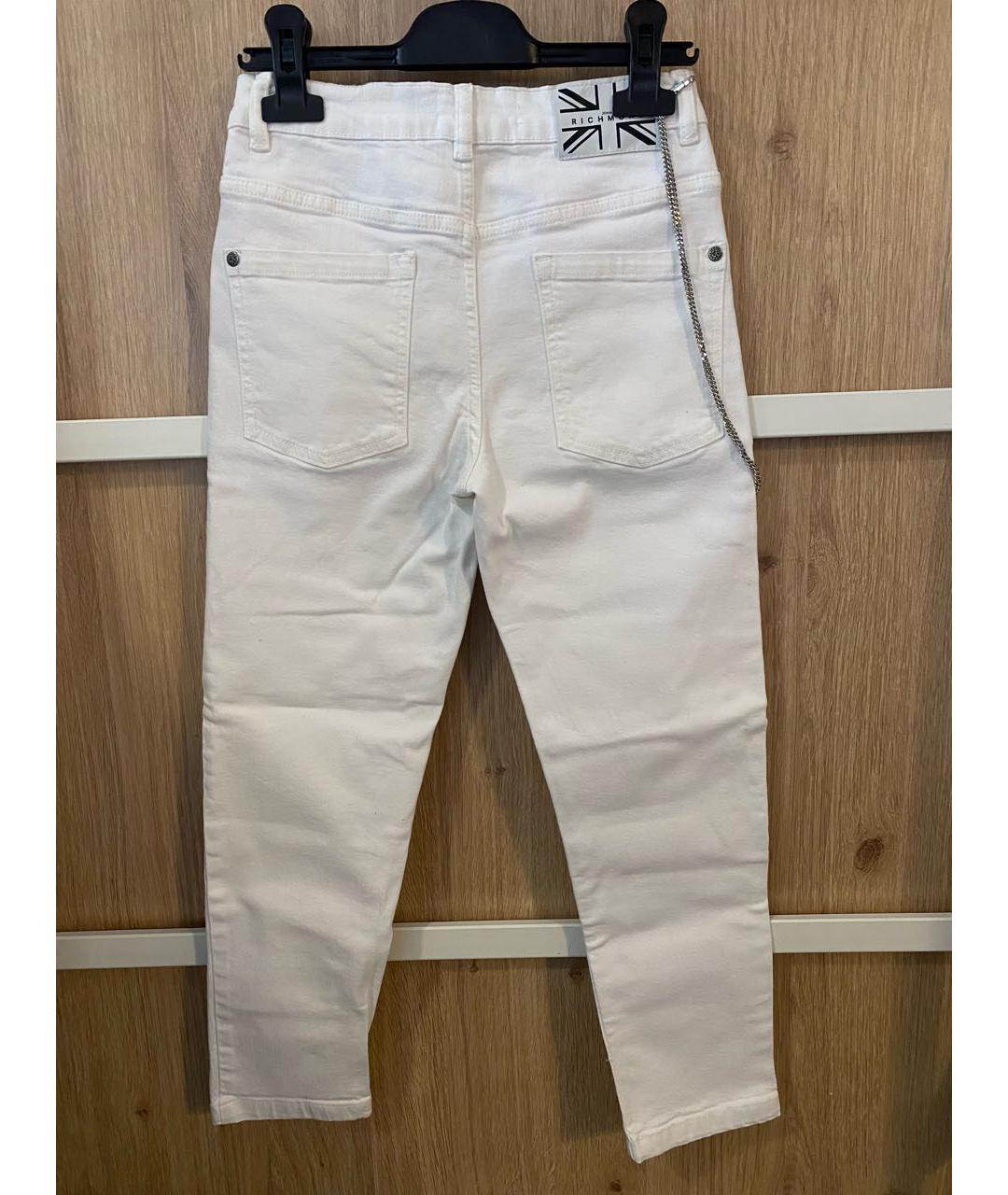 JOHN RICHMOND Белые хлопковые детские джинсы, фото 2